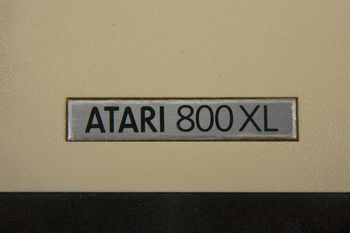 Logo on the Atari 800XL