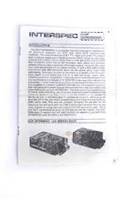 DCP INTERSPEC instruction manual