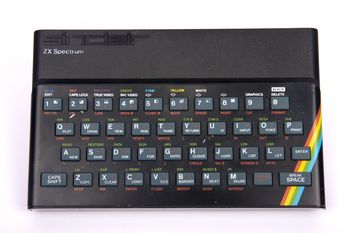 Front view of the Sinclair ZX Spectrum