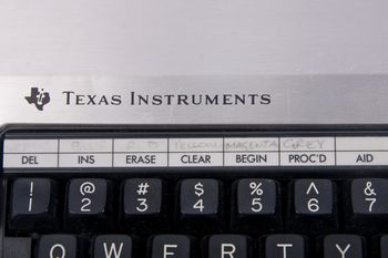 Logo on the Texas Instruments TI-99/4A